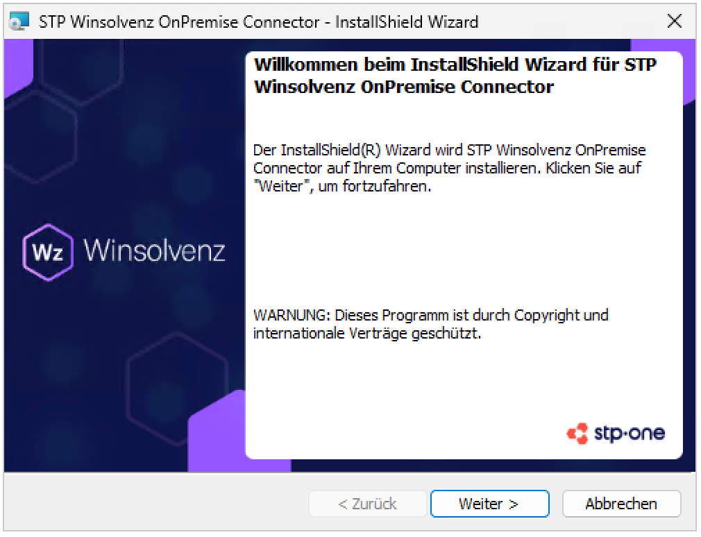 Das Setup-Fenster fordert zur Installation der benötigten Microsoft .NET Runtimes auf.
