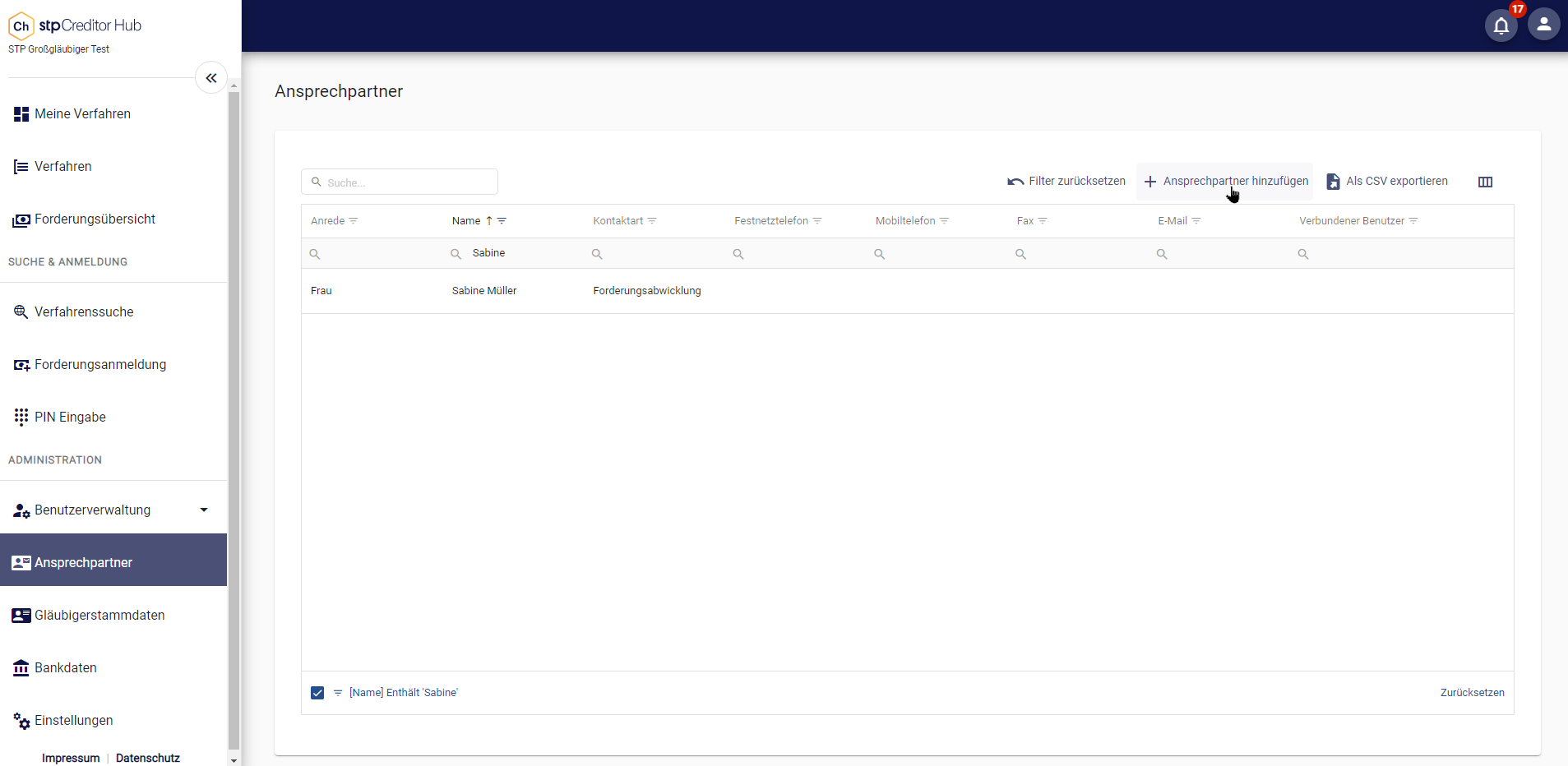 Creditor Hub