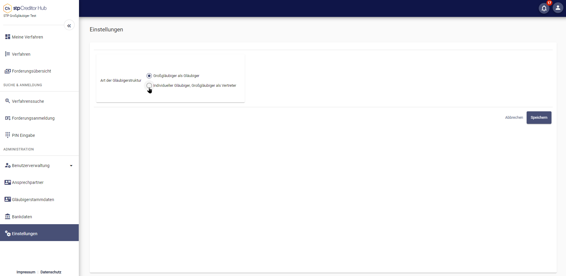 Creditor Hub