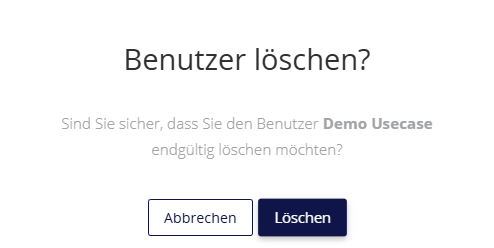 stp.one Cloud Benutzer Löschen