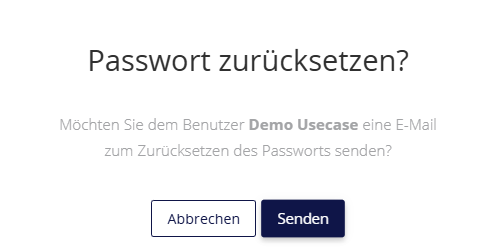 stp.one Cloud Benutzer Passwort zurücksetzen