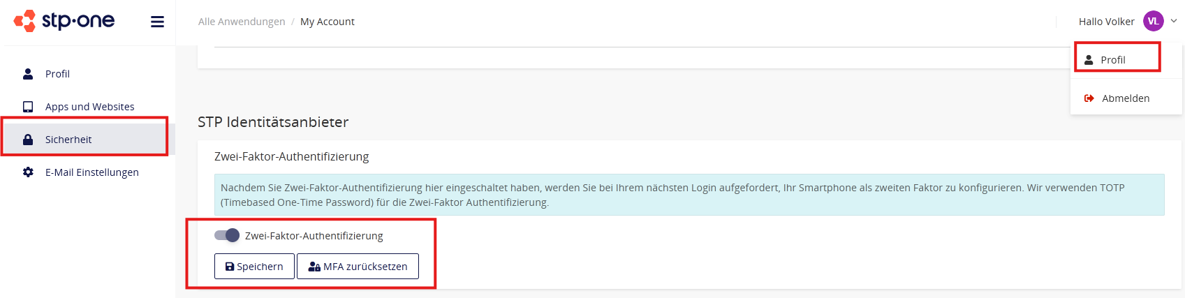Benutzerprofil