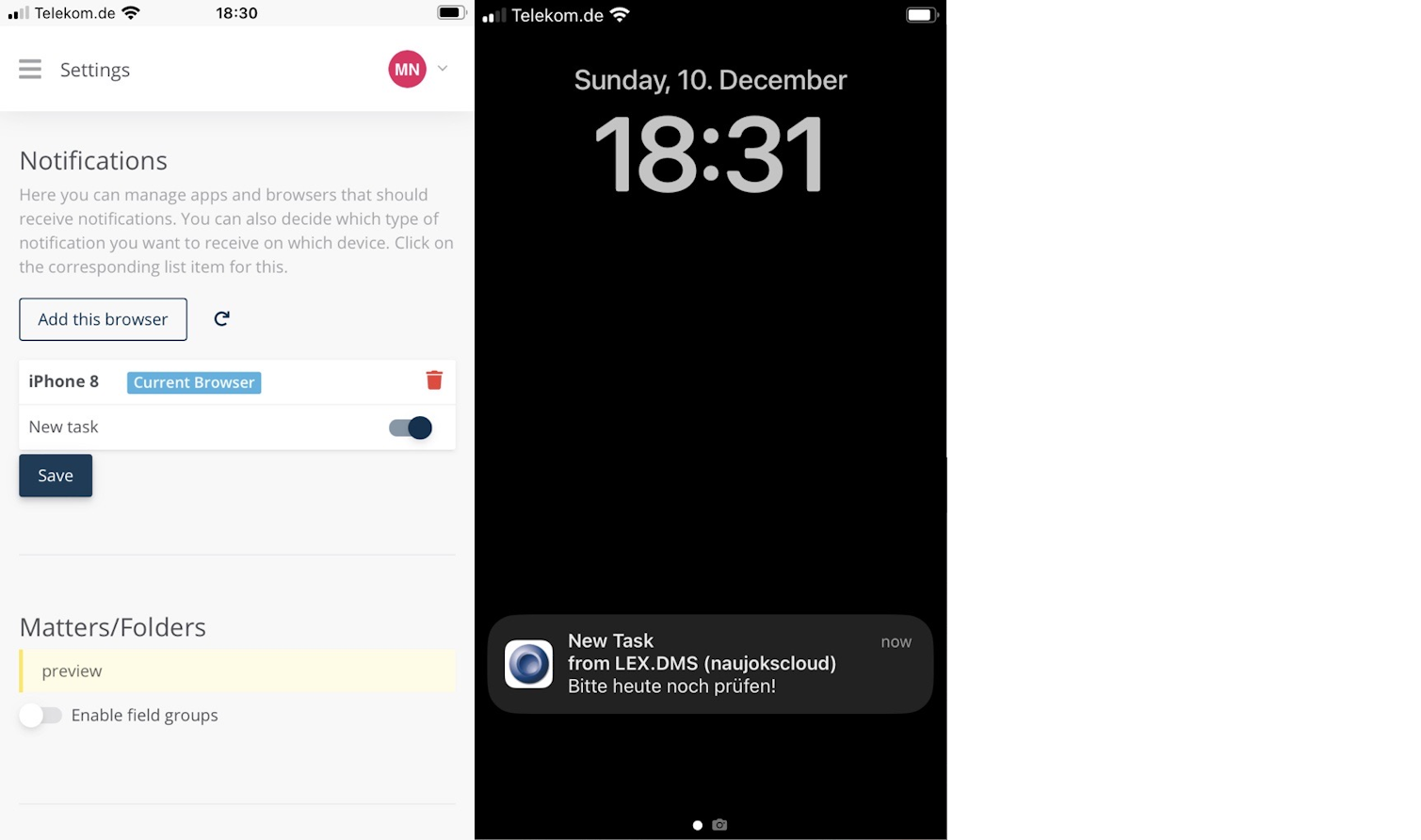 Notifications – stp.one Help Center