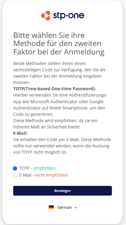 Email code entry