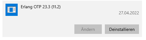 Erlang uninstall