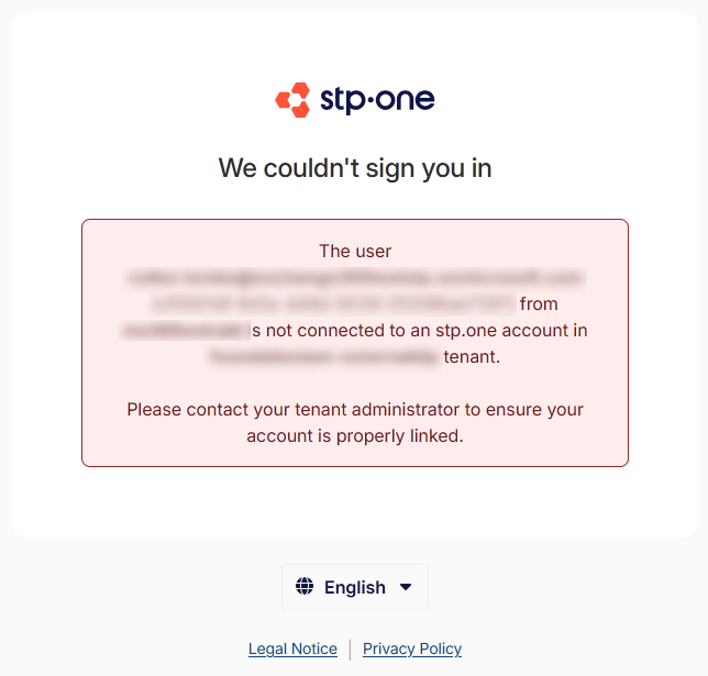 External login error “Unknown user”