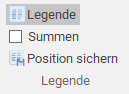 Gruppe "Legende" im Menüband "TimeSheet"