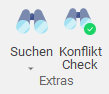 Gruppe "Extras" im Menüband "Extras"