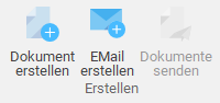 Gruppe "Erstellen" im Menüband "DokumentAutomation"