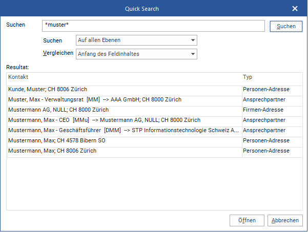 Die Quick Search