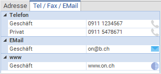 Buttons am Ende der Datensatzzeilen beachten!
