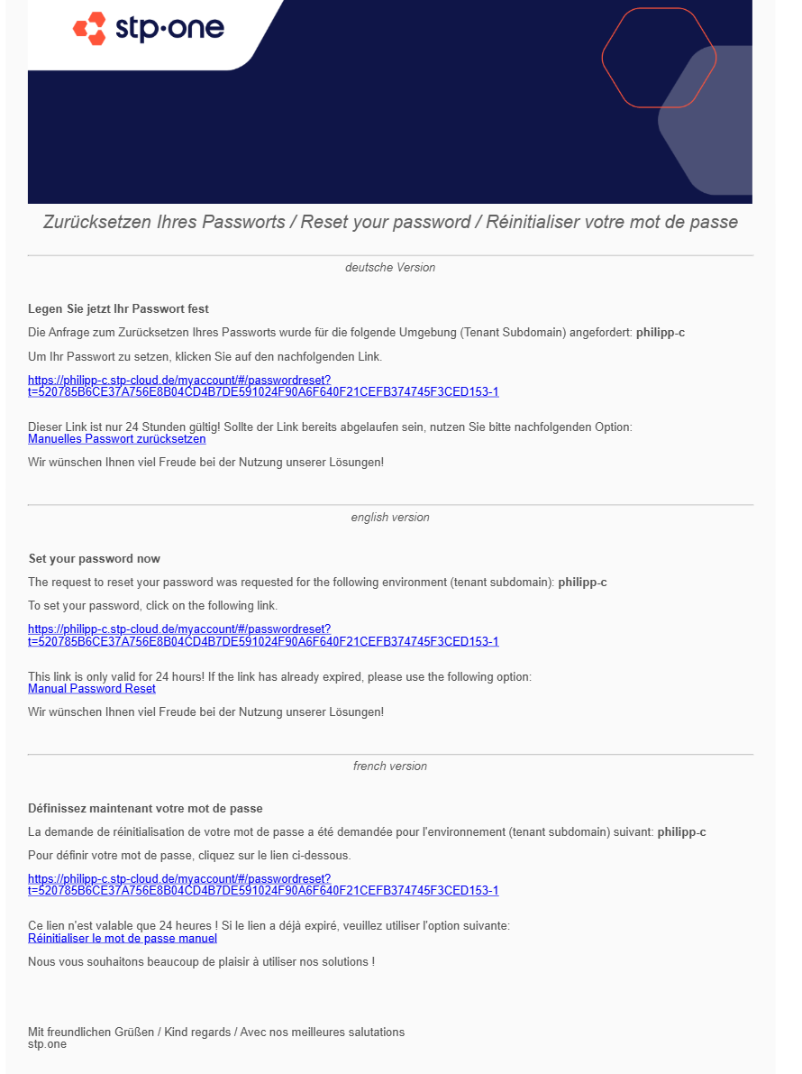 welcome email