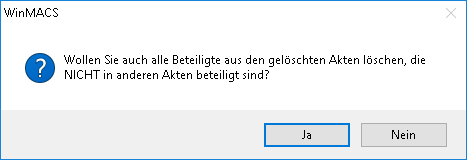 Dialog: Löschen der Adressen von Aktenbeteiligten