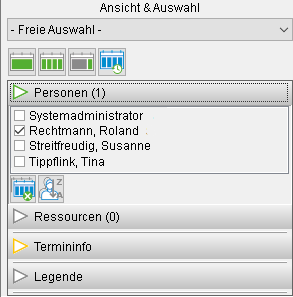 Die Personen-Auswahl