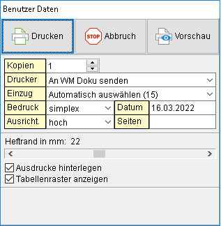 Der Druck-Dialog