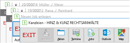 Angeordnete Fenster (Ausschnitt)