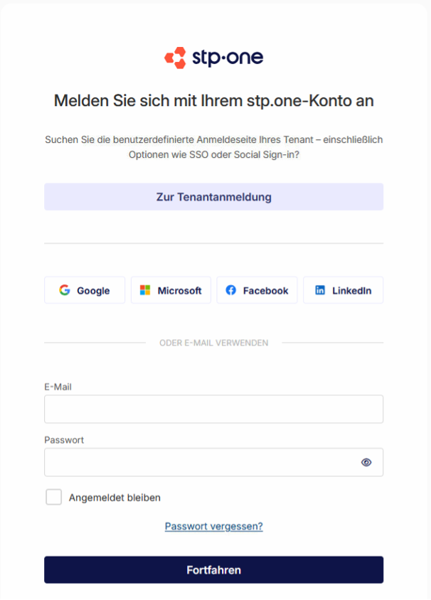 stp.cloud login