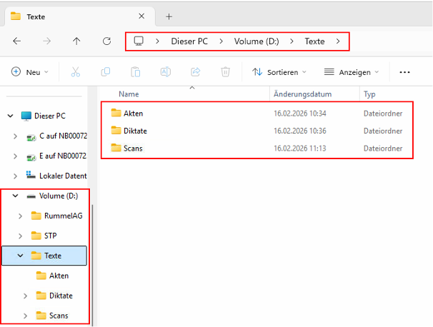Dateipfad Advoware Server