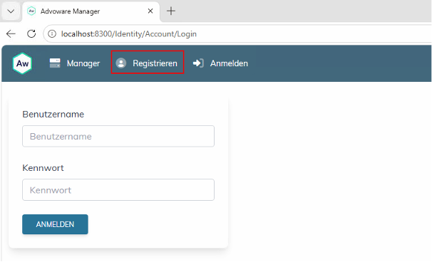 Login Advoware Manager