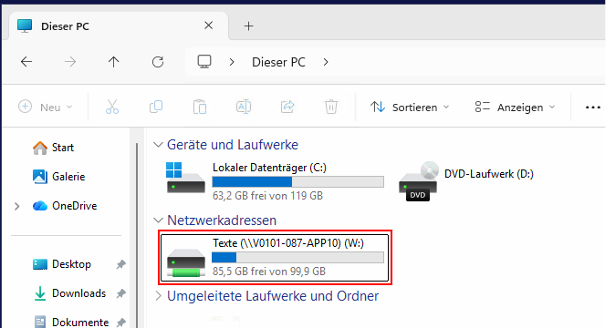 Dateipfad Advoware Arbeitsplatz