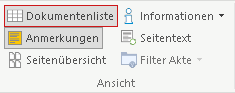 Gruppe "Ansicht" im Menüband "Start"