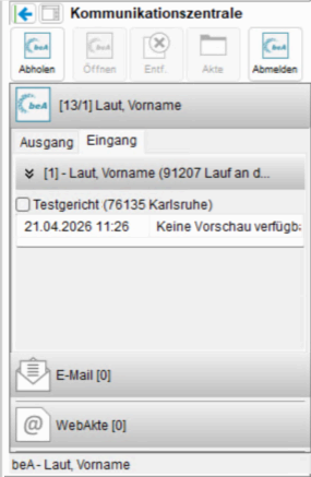 Die Kommunikationszentrale