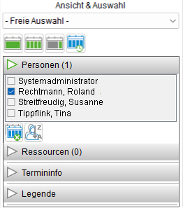 Die Personen-Auswahl