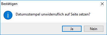 Die Sicherheitsabfrage