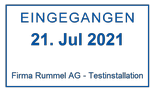 Beispiel für einen digitalen Datumsstempel