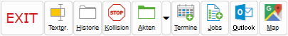 Die Button-Leiste im Adressfenster