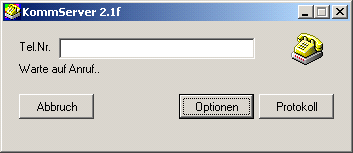 Das Fenster Komm-Server