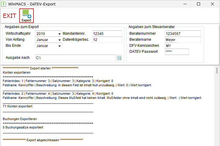 DATEV-Export