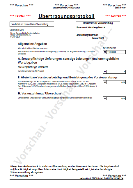 Das Übertragungsprotokoll