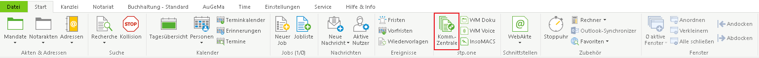Die Symbolleiste der Historie