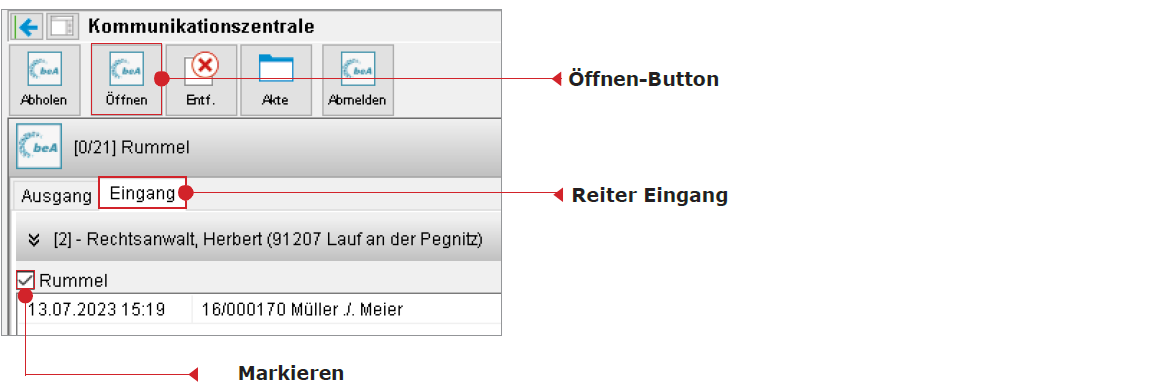 Die Kommunikationszentrale