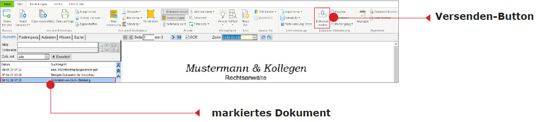 WM Doku: Menüband "Start"