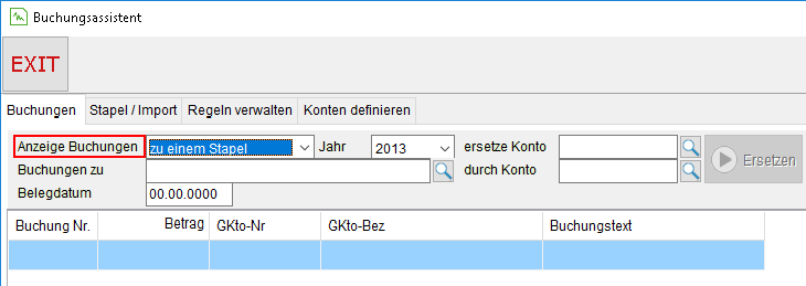 Der Buchungsassistent