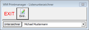 Listenunterzeichner