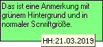 Anmerkung mit Quick-Info