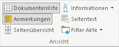 Die Gruppe "Ansicht"