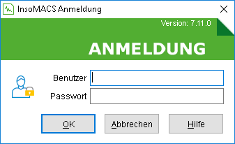 Die Anmeldemaske