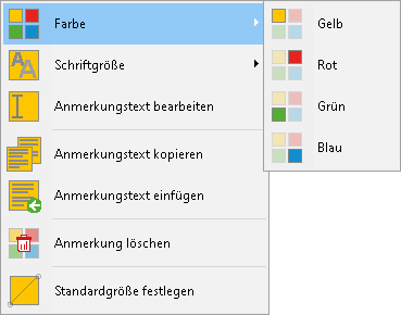 Das Kontextmenü der Dokumentliste