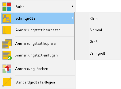 Das Kontextmenü der Dokumentliste