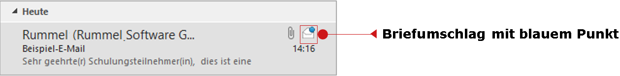 E-Mail in MS Outlook mit Import-Kennzeichnung