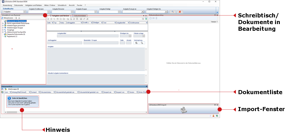 Der Standard DESK von Documents