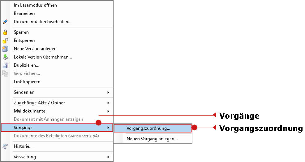 Das Kontextmenü