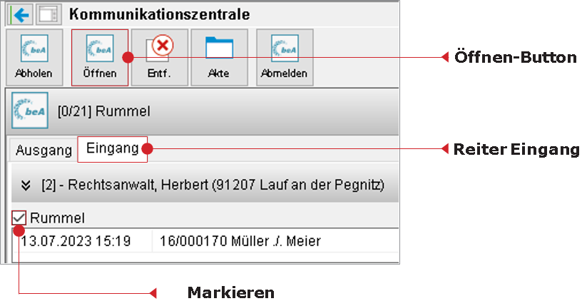Die Kommunikationszentrale
