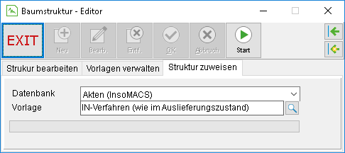 Das Fenster "Der Baumstruktur Editor"