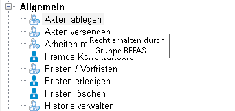 Gruppen- und Personenrechte