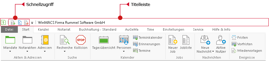 Der Schnellzugriff